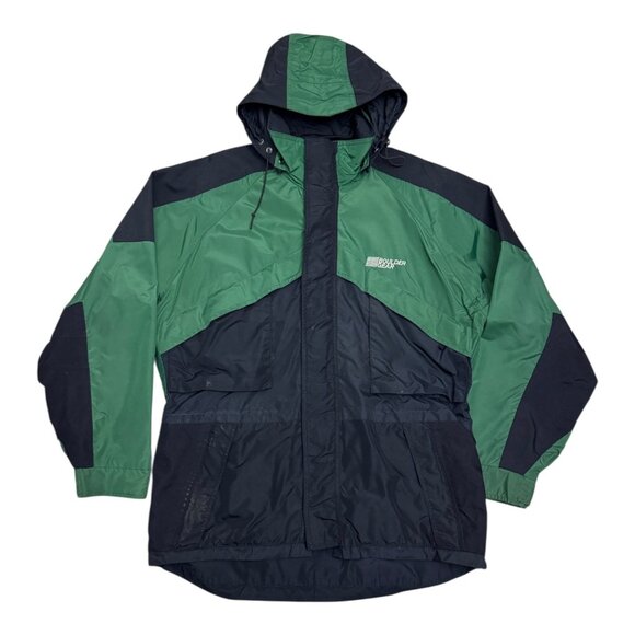 VINTAGE BOULDER GEAR Waterproof Vintage 90s Green Windbreaker Jacket Mens Small - Picture 2 of 7